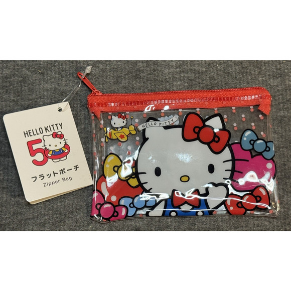 Hello Kitty 50th Anniversary Mini Pouch / Hello Kitty / Sanrio Japan Limited - Picture 1 of 3